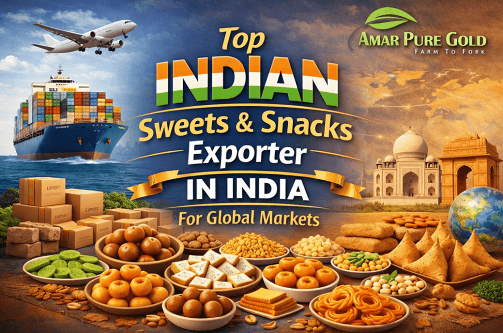 Top Indian Sweets and Snacks Exporter in India for Global Markets