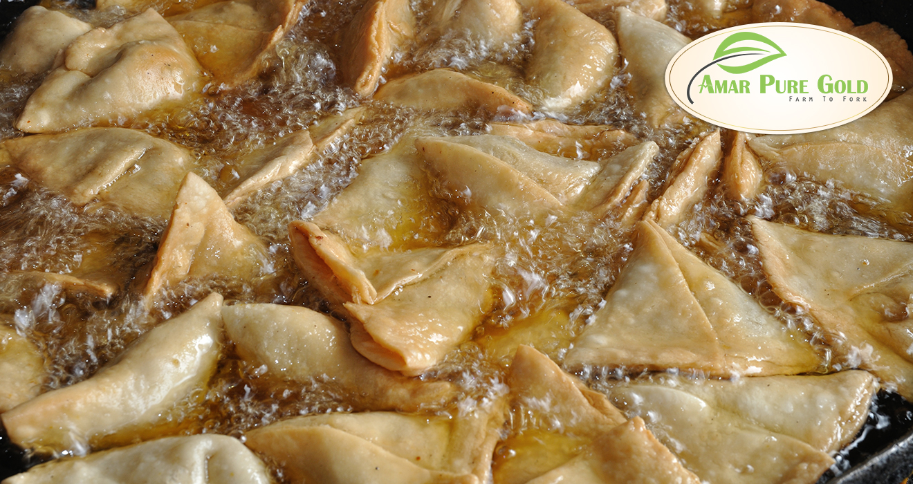 deep fry chana samosa