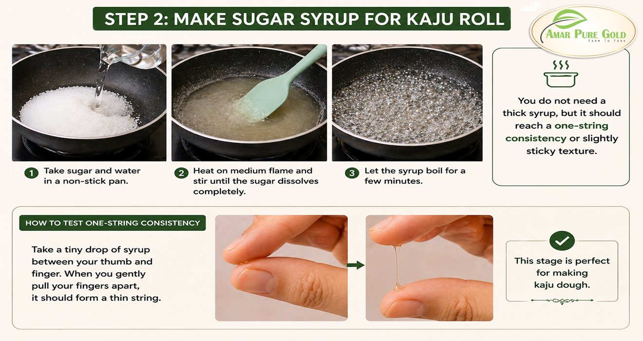 kaju roll recipe