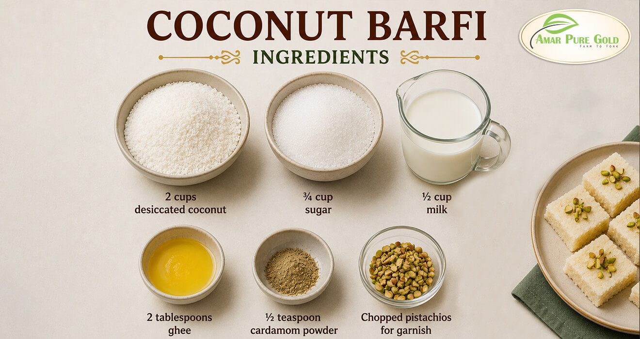coconut barfi recipe
